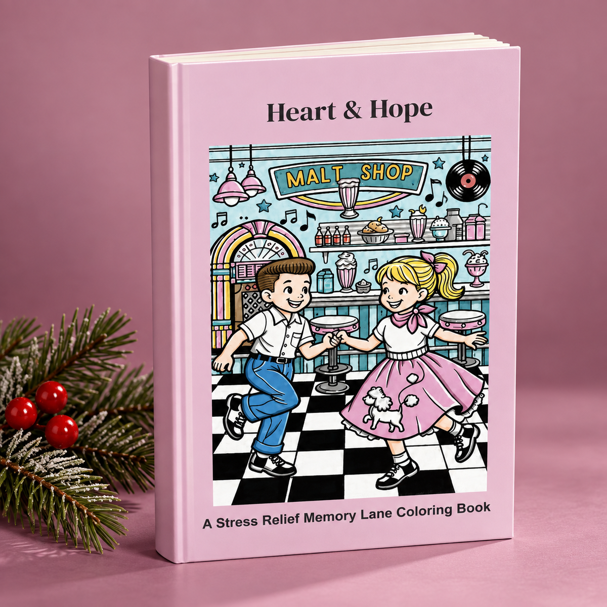 Heart and Hope Memory Lane: A Stress Relief Memory Lane Coloring Book