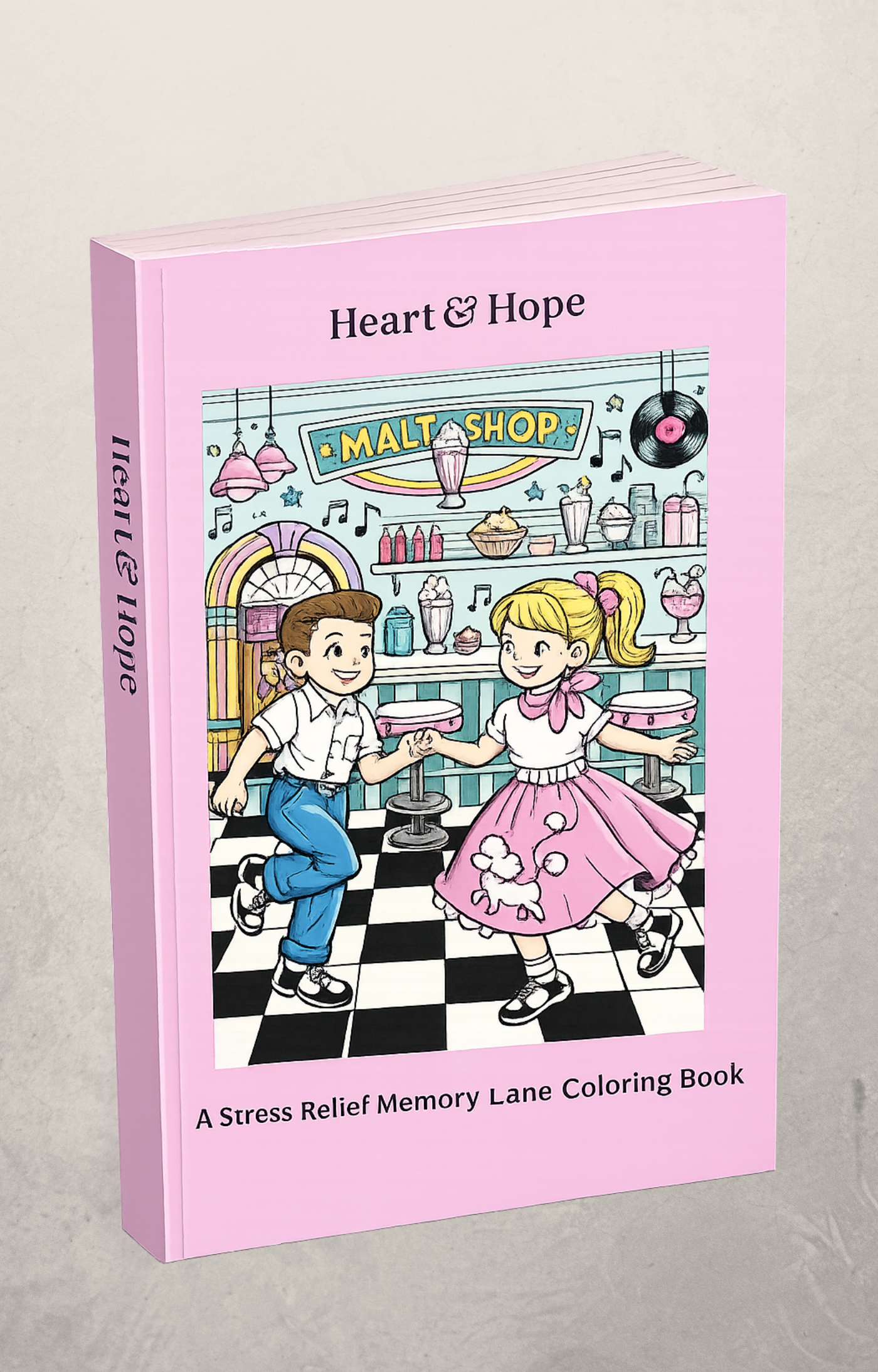 Heart and Hope Memory Lane: A Stress Relief Memory Lane Coloring Book