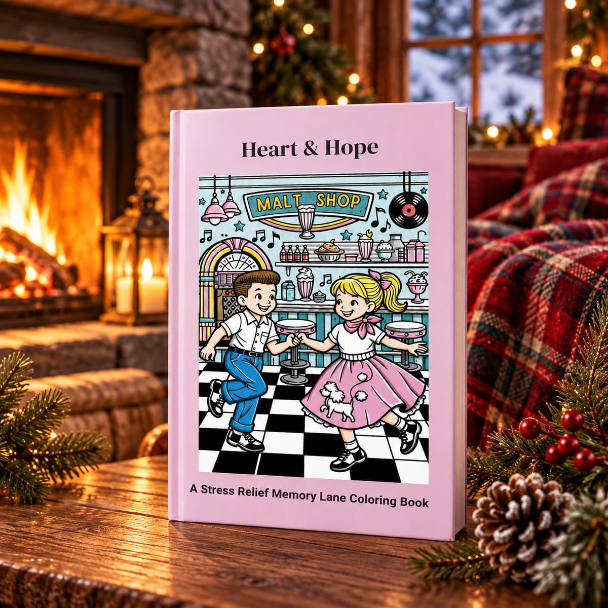Heart and Hope Memory Lane: A Stress Relief Memory Lane Coloring Book