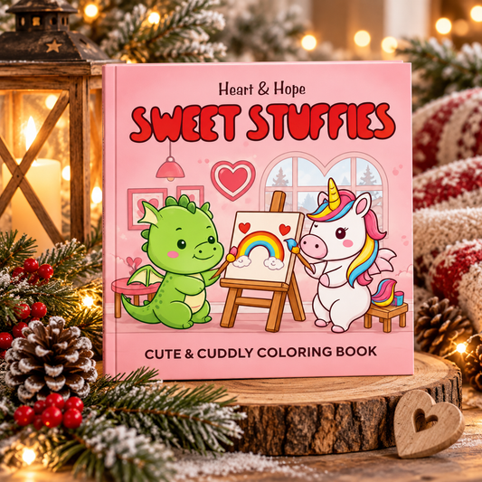 Heart and Hope Sweet Stuffies, A Cute & Cuddly Coloring Book