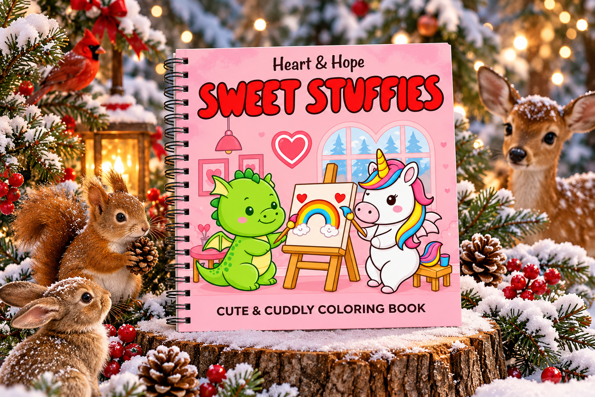 Sweet Stuffies Premier Coloring Book